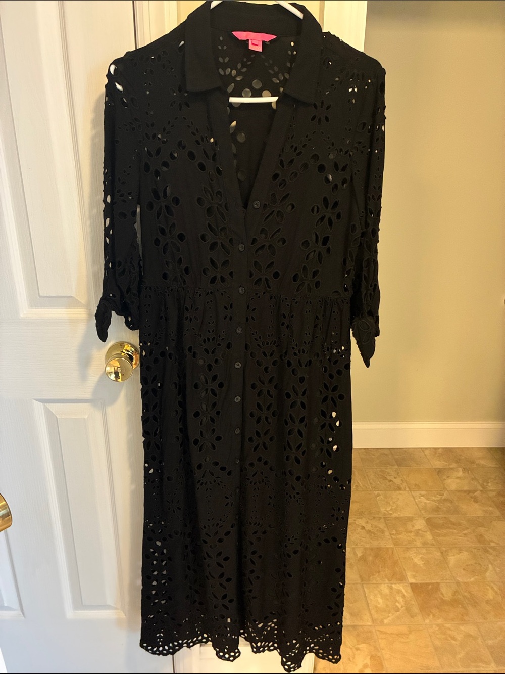 Black Eyelet Lily Pulitzer Dress